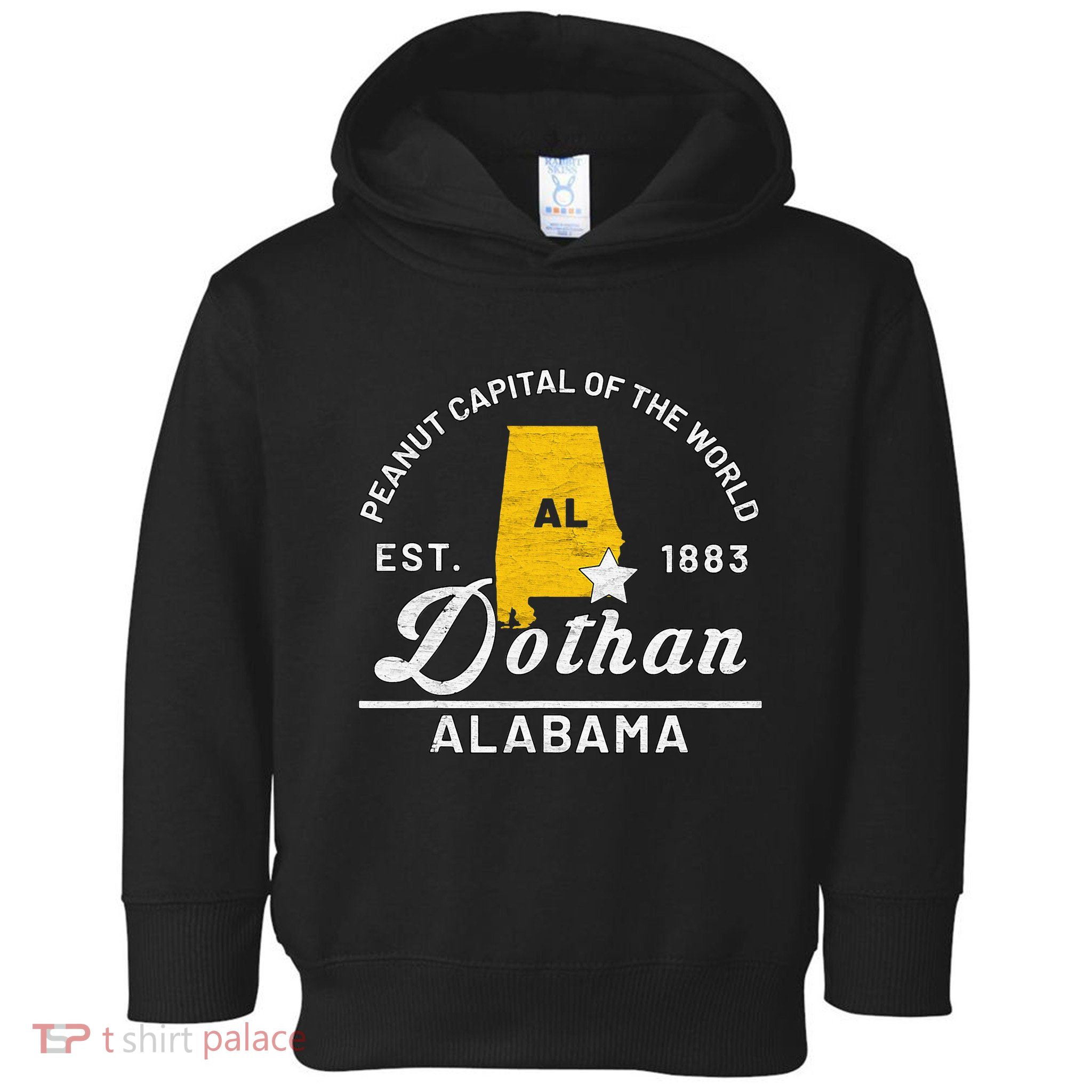 Dothan Alabama Al Vintage Peanut Capital Of The World Gift Toddler Hoodie