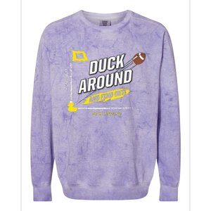 Duck Around And Find Out Colorblast Crewneck Sweatshirt