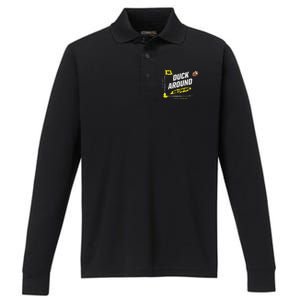 Duck Around And Find Out Performance Long Sleeve Polo