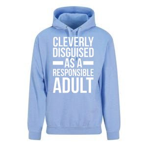 Disguised As A Responsible Adult Funny Quote Unisex Surf Hoodie