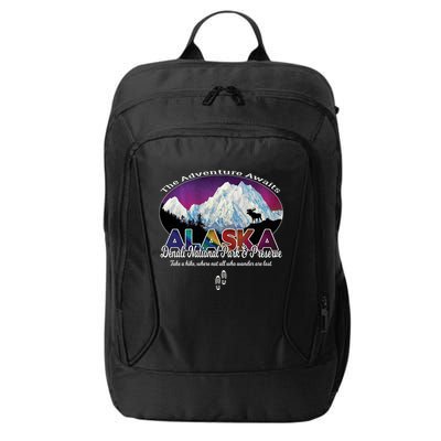 Denali Alaska Aurora Borealis National Park Hiker Souvenir Cute Gift City Backpack