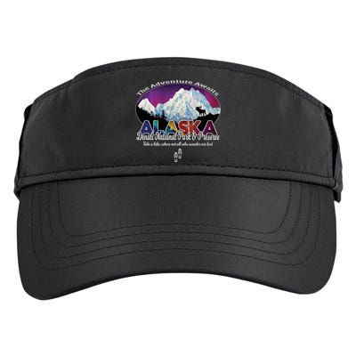 Denali Alaska Aurora Borealis National Park Hiker Souvenir Cute Gift Adult Drive Performance Visor