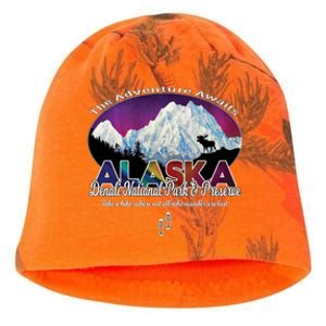 Denali Alaska Aurora Borealis National Park Hiker Souvenir Cute Gift Kati - Camo Knit Beanie