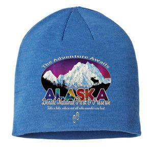 Denali Alaska Aurora Borealis National Park Hiker Souvenir Cute Gift Sustainable Beanie