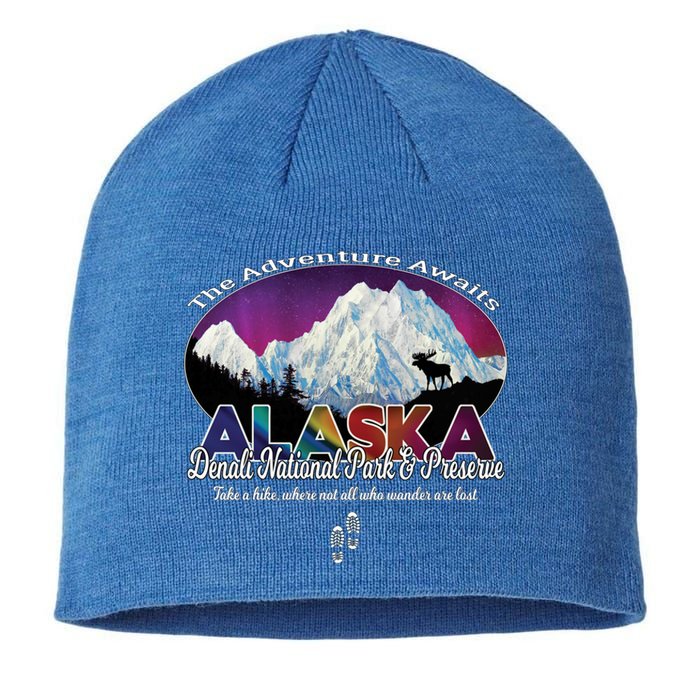 Denali Alaska Aurora Borealis National Park Hiker Souvenir Cute Gift Sustainable Beanie