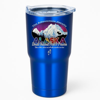Denali Alaska Aurora Borealis National Park Hiker Souvenir Cute Gift Tumbler