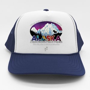 Denali Alaska Aurora Borealis National Park Hiker Souvenir Cute Gift Trucker Hat