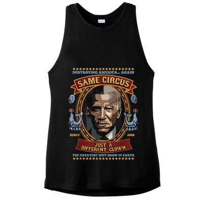 Destroying America Again Same Circus Just Different Clown Ladies PosiCharge Tri-Blend Wicking Tank