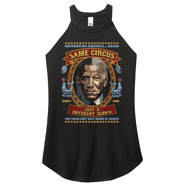 Destroying America Again Same Circus Just Different Clown Women's Perfect Tri Rocker Tank