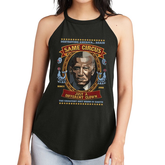 Destroying America Again Same Circus Just Different Clown Women's Perfect Tri Rocker Tank
