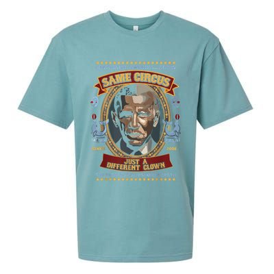 Destroying America Again Same Circus Just Different Clown Sueded Cloud Jersey T-Shirt