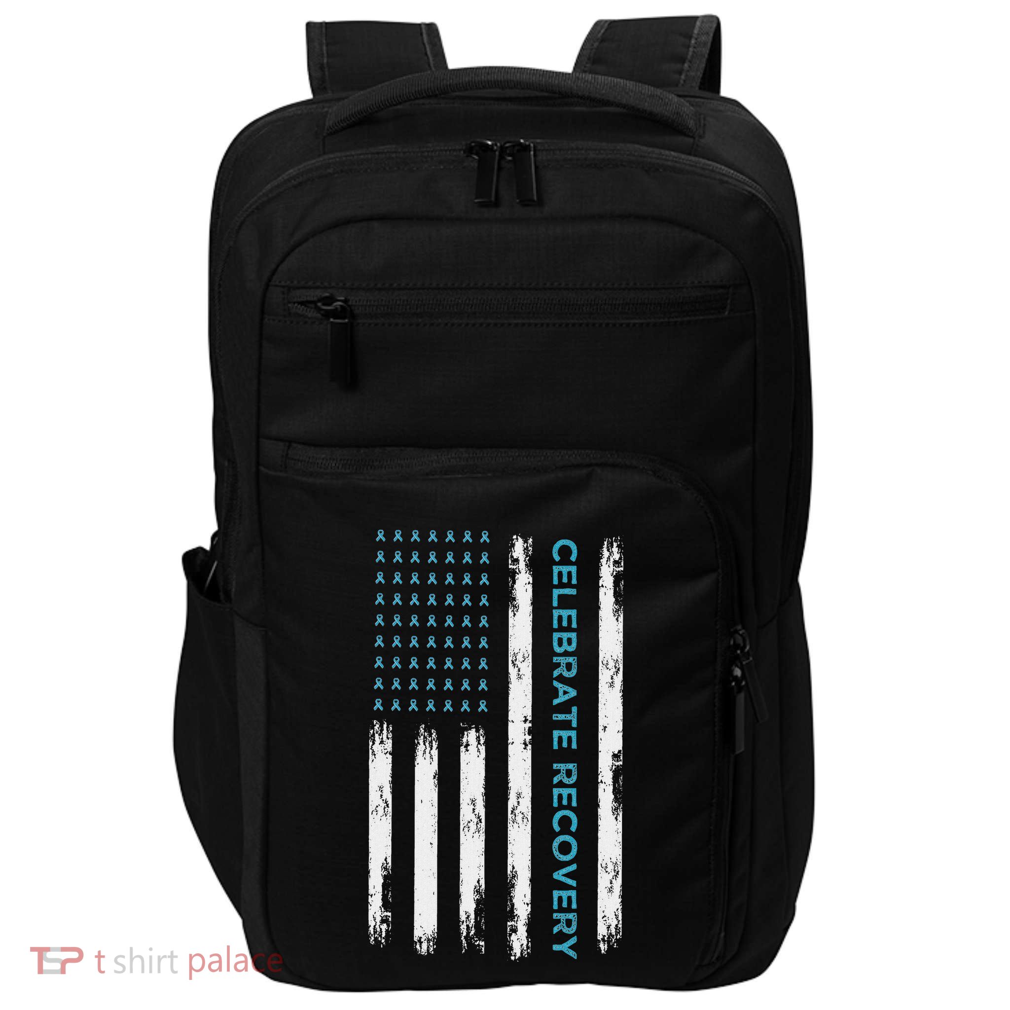 Drug Alcohol Addiction Recovery Celebrate Recovery Usa Flag Impact Tech Backpack