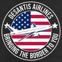 Desantis Airlines American Flag Political 7 Panel Mesh Trucker Snapback Hat