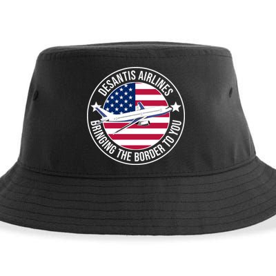 Desantis Airlines American Flag Political Sustainable Bucket Hat
