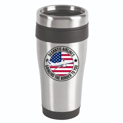 Desantis Airlines American Flag Political 16oz Travel Tumbler