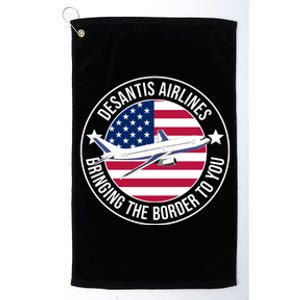 Desantis Airlines American Flag Political Platinum Collection Golf Towel