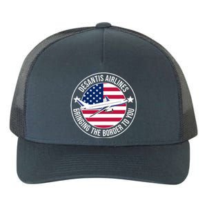 Desantis Airlines American Flag Political Yupoong Adult 5-Panel Trucker Hat