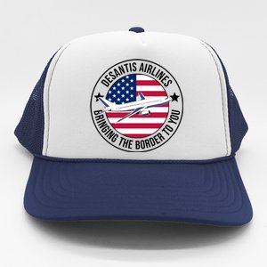 Desantis Airlines American Flag Political Trucker Hat