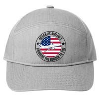 Desantis Airlines American Flag Political 7-Panel Snapback Hat