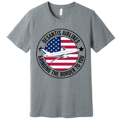 Desantis Airlines American Flag Political Premium T-Shirt