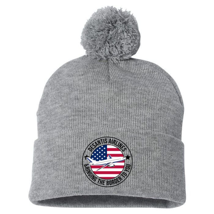 Desantis Airlines American Flag Political Pom Pom 12in Knit Beanie