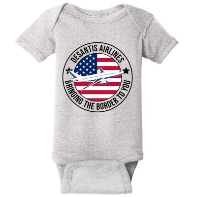 Desantis Airlines American Flag Political Baby Bodysuit