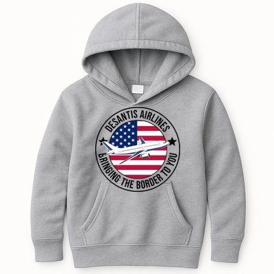 Desantis Airlines American Flag Political Kids Hoodie