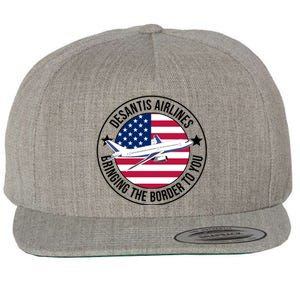 Desantis Airlines American Flag Political Wool Snapback Cap