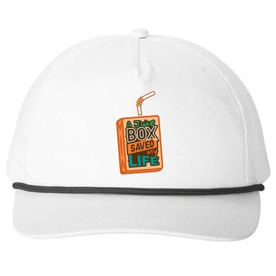 Diabetes Awareness A Juice Box Saved My Life Snapback Five-Panel Rope Hat