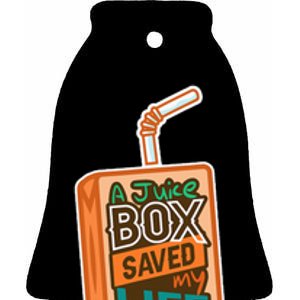 Diabetes Awareness A Juice Box Saved My Life Ceramic Bell Ornament