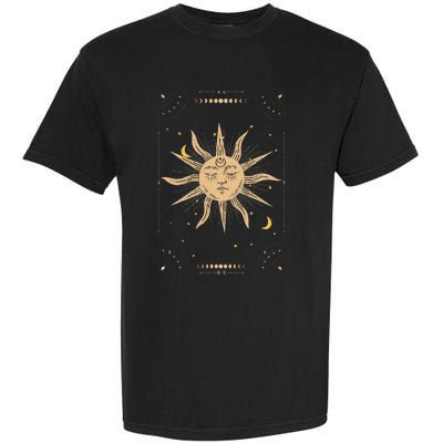 Dark Academia Aesthetic Light Academia Sun And Moon Tarot Garment-Dyed Heavyweight T-Shirt