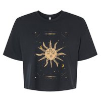 Dark Academia Aesthetic Light Academia Sun And Moon Tarot Bella+Canvas Jersey Crop Tee