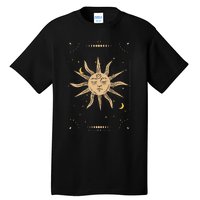 Dark Academia Aesthetic Light Academia Sun And Moon Tarot Tall T-Shirt