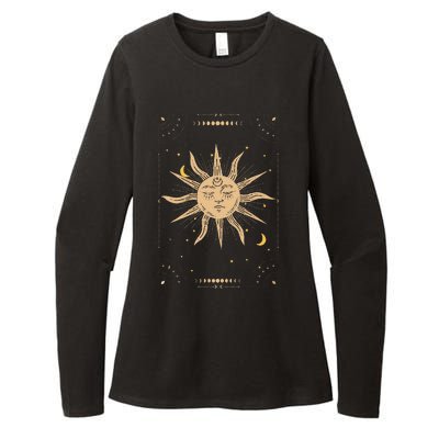 Dark Academia Aesthetic Light Academia Sun And Moon Tarot Womens CVC Long Sleeve Shirt