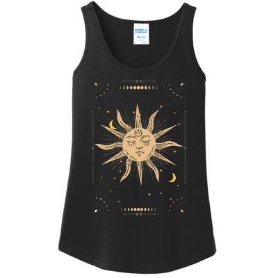 Dark Academia Aesthetic Light Academia Sun And Moon Tarot Ladies Essential Tank