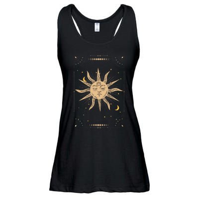 Dark Academia Aesthetic Light Academia Sun And Moon Tarot Ladies Essential Flowy Tank