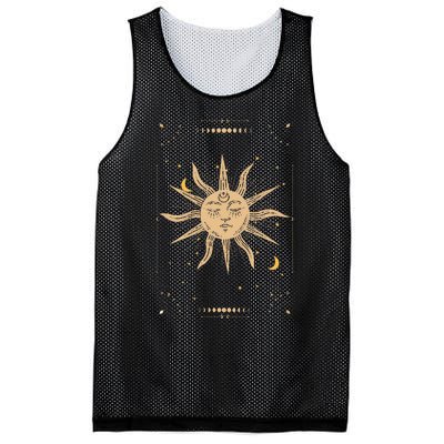 Dark Academia Aesthetic Light Academia Sun And Moon Tarot Mesh Reversible Basketball Jersey Tank