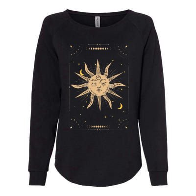 Dark Academia Aesthetic Light Academia Sun And Moon Tarot Womens California Wash Sweatshirt