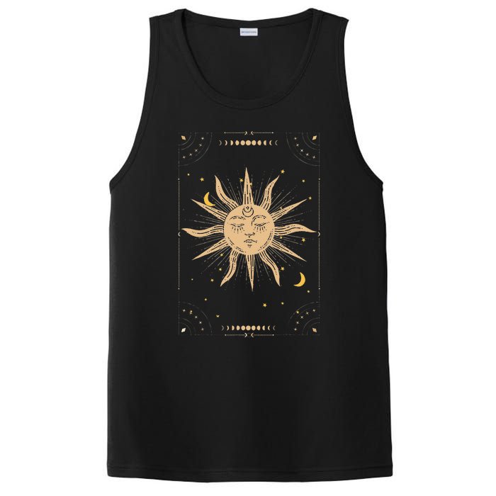 Dark Academia Aesthetic Light Academia Sun And Moon Tarot PosiCharge Competitor Tank