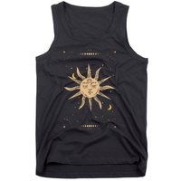 Dark Academia Aesthetic Light Academia Sun And Moon Tarot Tank Top