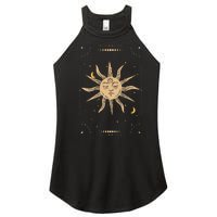 Dark Academia Aesthetic Light Academia Sun And Moon Tarot Women's Perfect Tri Rocker Tank