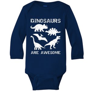 DINOSAURS ARE AWESOMEDINOSAURS ARE AWESOME Baby Long Sleeve Bodysuit