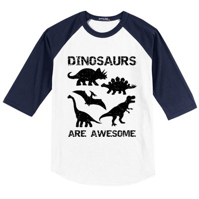 DINOSAURS ARE AWESOMEDINOSAURS ARE AWESOME Baseball Sleeve Shirt