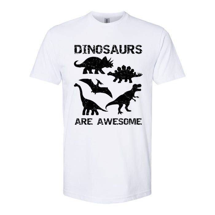 DINOSAURS ARE AWESOMEDINOSAURS ARE AWESOME Softstyle CVC T-Shirt