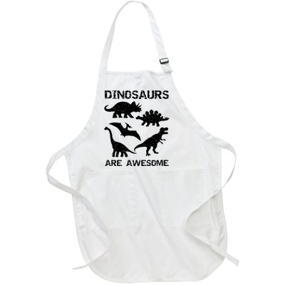 DINOSAURS ARE AWESOMEDINOSAURS ARE AWESOME Full-Length Apron With Pockets