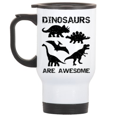 DINOSAURS ARE AWESOMEDINOSAURS ARE AWESOME Stainless Steel Travel Mug