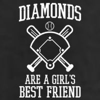 Diamonds Are A Girls Best Friend Funny Baseball 7 Panel Mesh Trucker Snapback Hat