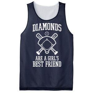 Diamonds Are A Girls Best Friend Funny Baseball Mesh Reversible Basketball Jersey Tank