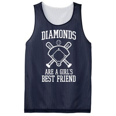 Diamonds Are A Girls Best Friend Funny Baseball Mesh Reversible Basketball Jersey Tank