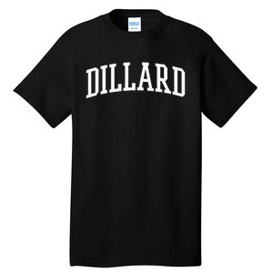 Dillard Athletic Arch College University = Alumni Tall T-Shirt